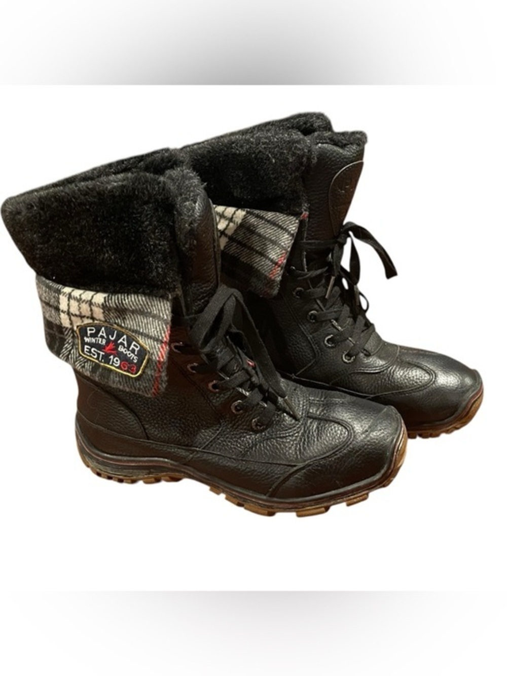 Womens 9 Pajar Boots Winter Snow Warm Size 9 9.5 EU 40 Black